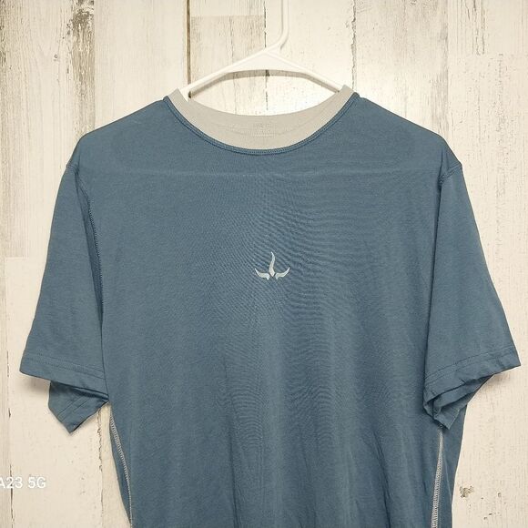 Prana Men's Large Blue Logo Tee - Picture 3 of 8